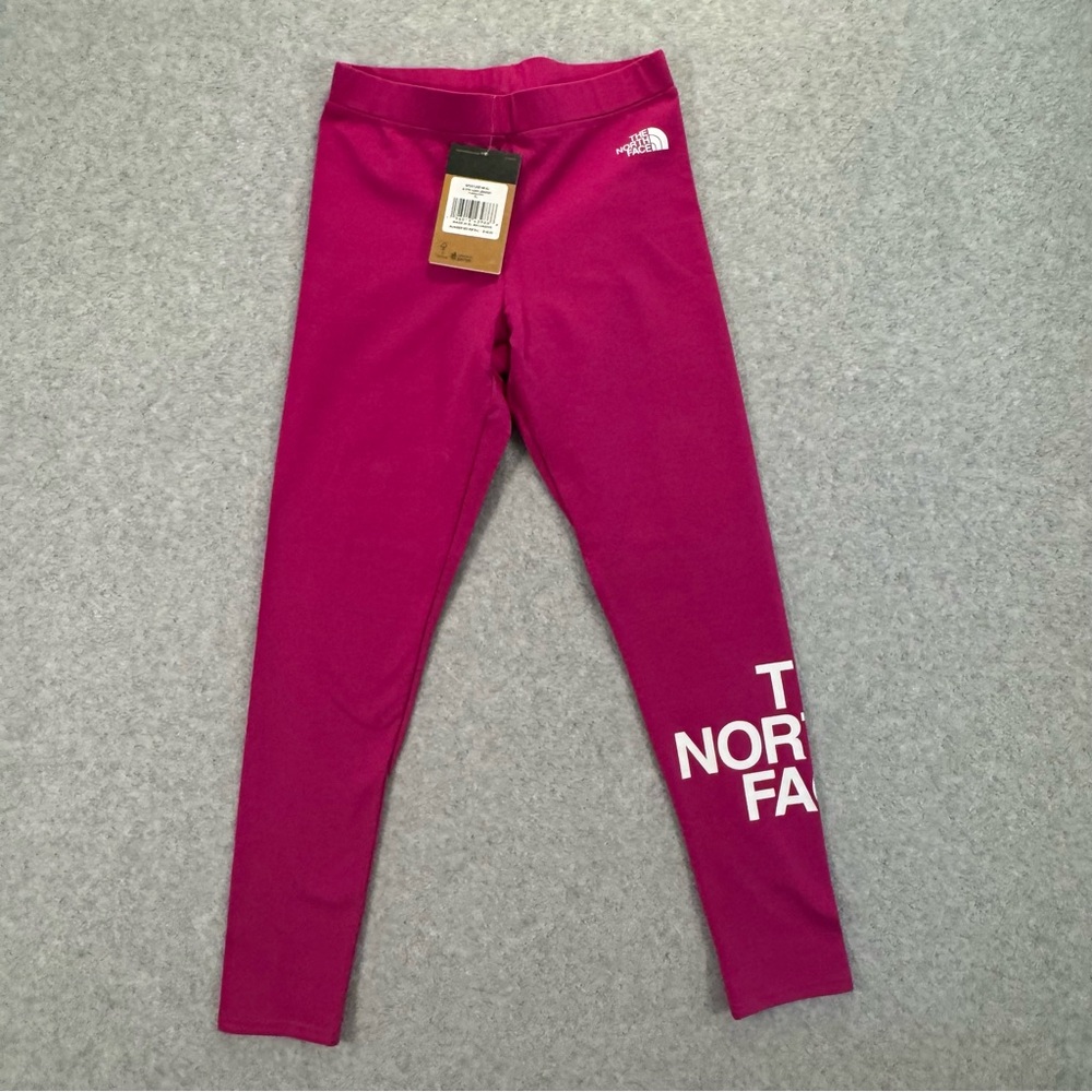 The North Face Girl Pink Leggings XL New